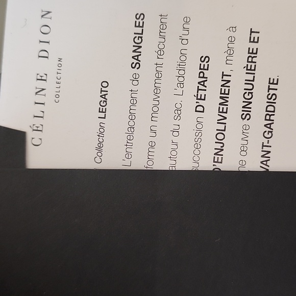 Celine Dion Elegant Black Handbag - Picture 10 of 10